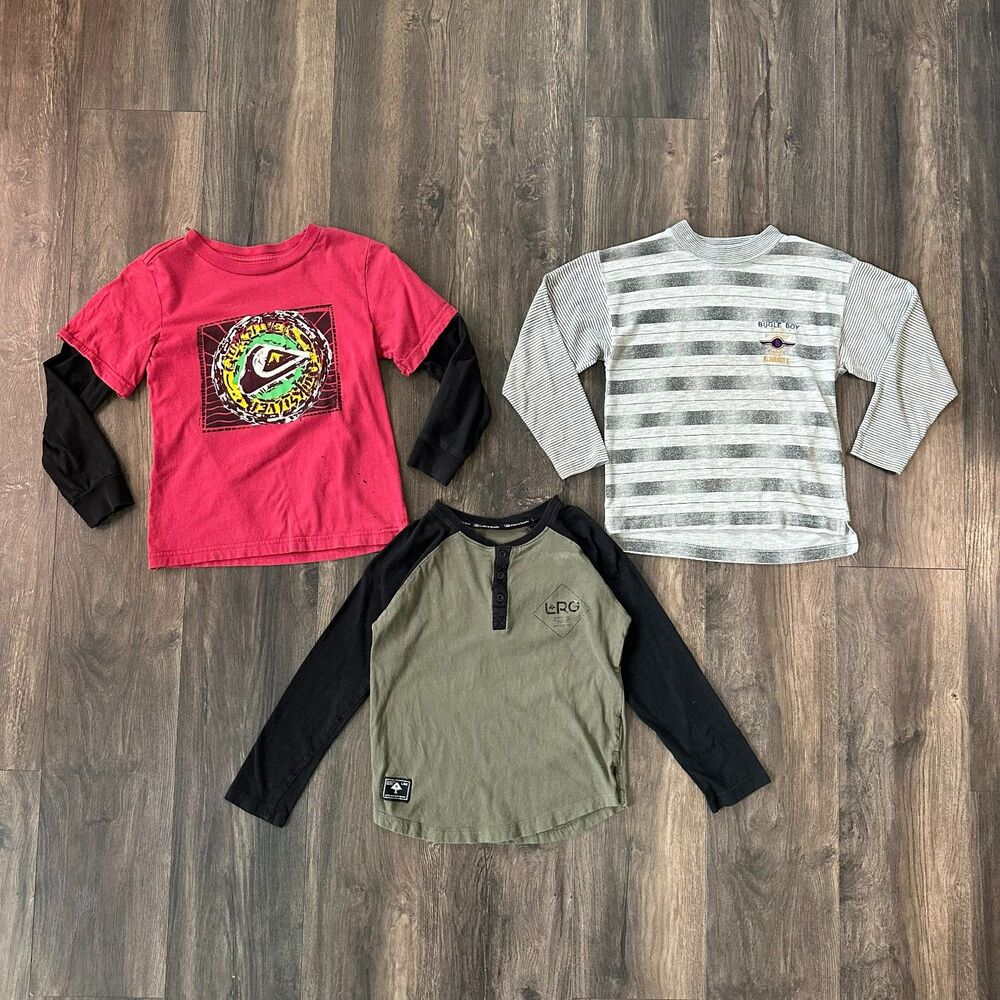 Six-Piece-Bundle Boys Size 7-8 Volcom Minecraft Vintage MAC Tools LRG Quiksilver - Picture 4 of 8